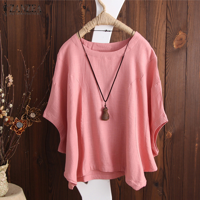 2022ebay aliexpress cotton and linen short sleeved t shirt for women loose pure color bat sleeve summer top round neck pullover 2022ebay aliexpress cotton and linen short sleeved t shirt for women loose pure color bat sleeve summer top round neck pullover