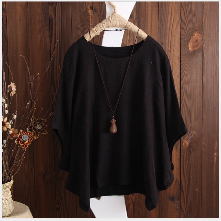 2022ebay aliexpress cotton and linen short sleeved t shirt for women loose pure color bat sleeve summer top round neck pullover 2022ebay aliexpress cotton and linen short sleeved t shirt for women loose pure color bat sleeve summer top round neck pullover