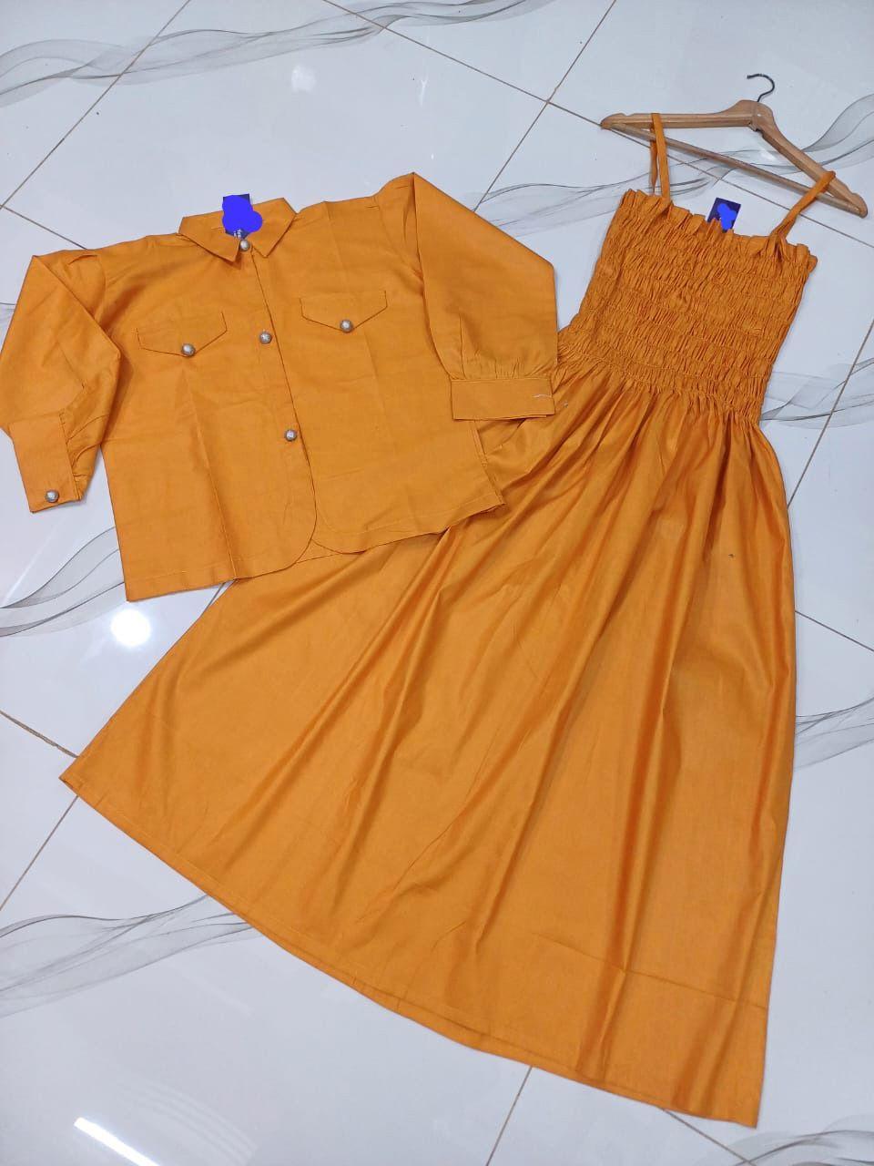 kaaj button coati with gazzer romper frock 2 piece set kaaj button coati with gazzer romper frock 2 piece set