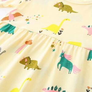 Kids Dinosaur Print Dress Summer Wear for Girls | Trendy Baby Girls Kids Clothing Pakistan | Premium Quality | Maria Finds Store