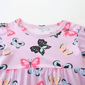 Kids Butterfly Print Dress Pink A-Line 2-5Y Kids Butterfly Print Pink A-Line Dress for Girls 2-5Y | Trendy Baby Girls Kids Clothing Pakistan | Maria Finds Store