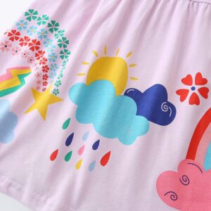 Kids Rainbow Cloud Dress Light Pink 2-5Y rainbow cloud dress light pink