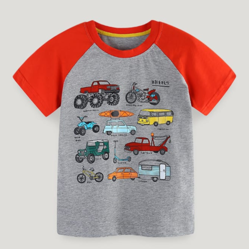 Kids Summer Cartoon T-Shirt for Boys | Trendy Baby Boys Clothing | Premium Summer Kids Wear Pakistan | Maria Finds Store