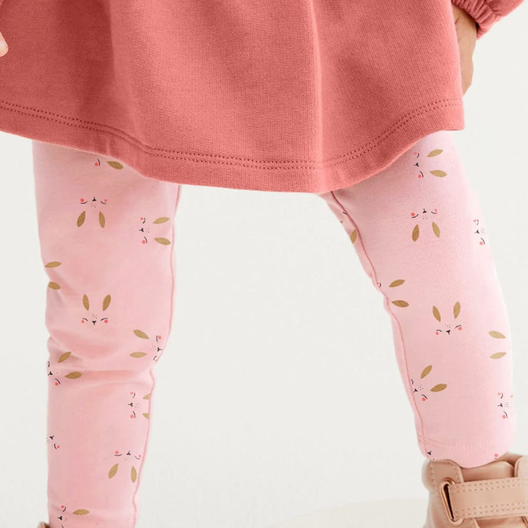 Pink Bunny Embroidered Kids Sweater Suit for Ages 2-6 Pink Bunny Embroidered Girls Sweater Suit for Ages 2-6 | Baby Dress Kids Clothing Pakistan | Maria Finds Store