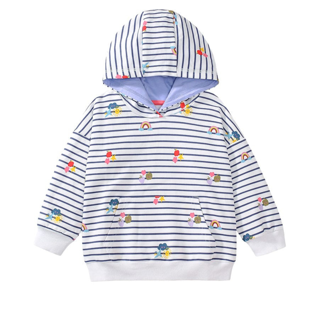 Cute Girls Hooded Sweatshirt Cotton Autumn Kids Cute Girls Hooded Sweatshirt Cotton Autumn Kids Long Sleeve | Trendy Girls Kids Clothing | Premium Baby Dress Pakistan | Maria Finds Store