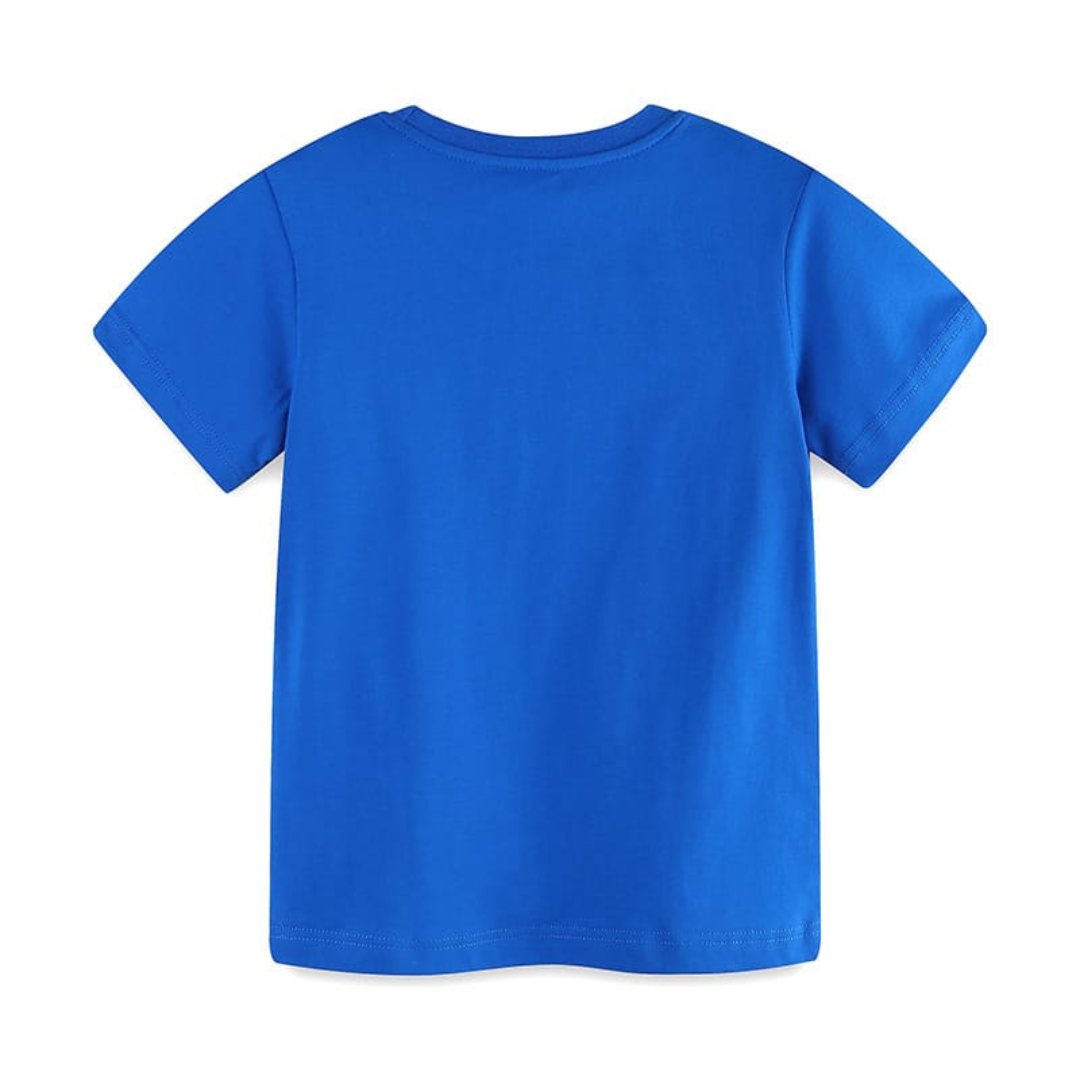 Kids Cartoon Excavator T-Shirt Summer Short Sleeve Kids Cartoon Excavator T-Shirt Summer Short Sleeve for Boys | Trendy Baby Boys Clothing | Premium Kids Wear Pakistan | Maria Finds Store
