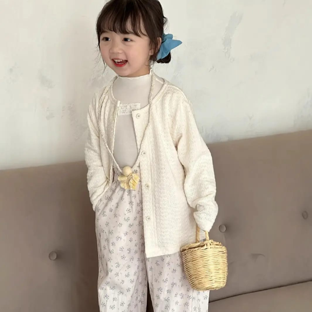 Korean Design 3-Piece Baby Girl Dress Set, Trendy Kids Spring Wear in Pakistan | Maria Finds Store