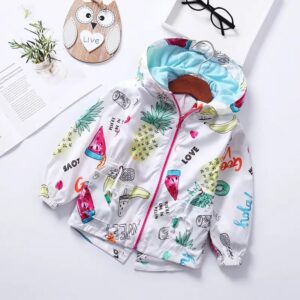 Kids Hooded Jacket Cartoon Print Waist-Cinching Kids Hooded Jacket Cartoon Print Waist-Cinching for Boys & Girls | Trendy Kids Clothing Pakistan | Maria Finds Store