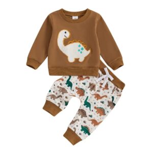 Dinosaur Duet Set for Kids 0-6 Months Warm Cotton Dinosaur Duet Set Baby Boys Warm Cotton Dress 0–6 Months | Trendy Kids Clothing Pakistan | Maria Finds Store